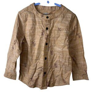Cat & Jack Deer Button Up